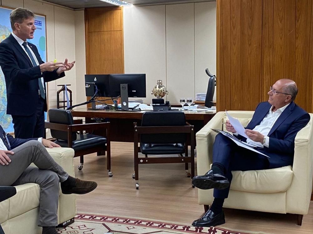 Nelsinho Paovani com Geraldo Alckmin